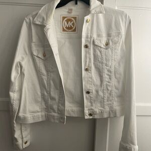 Michael Kors Women's White Denim Jacket